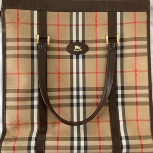 Vintage Burberry Tote Bag